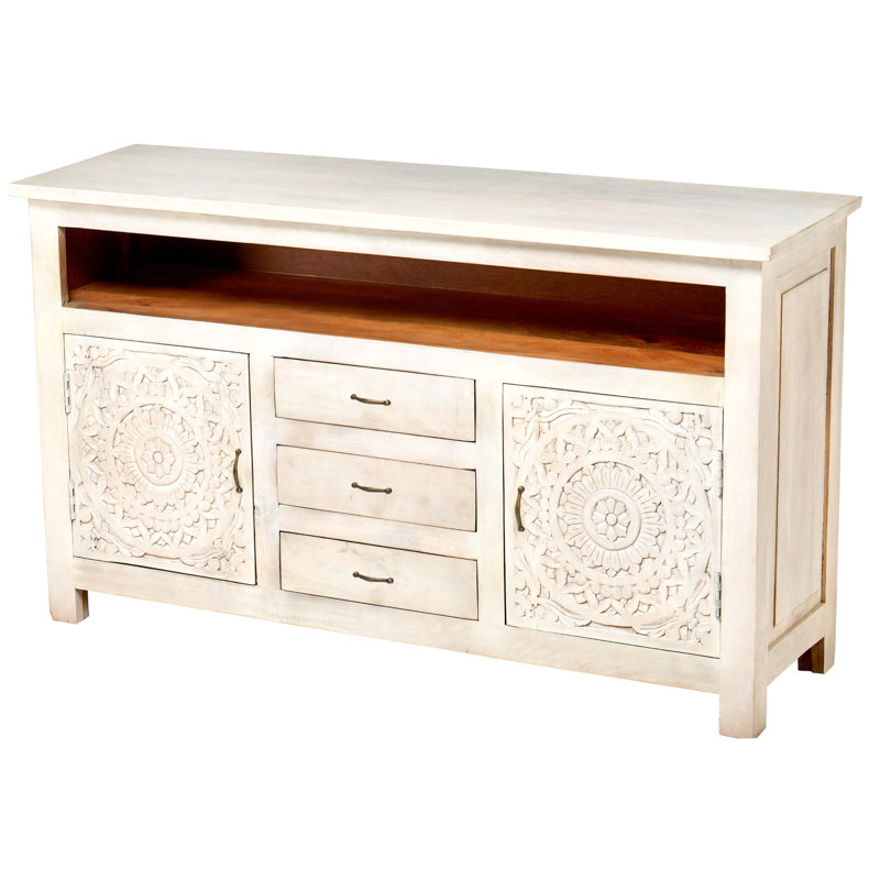 Mandala Lace Unfinished TV Stand for TVs up to 60"