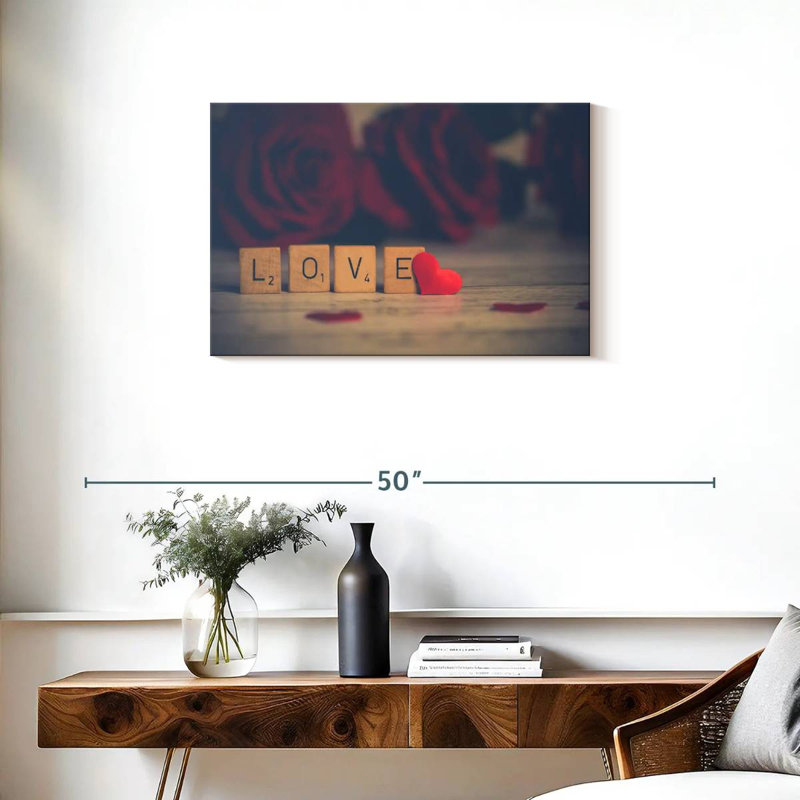 Tergel Love Blocks - cœur, H 20 po x l 30 po