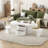 3-piece Cloud Coffee Table - With 2 Drawers And 2 Small Stools