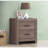 2 Drawers MDF Nightstand In Barrel Oak Finish-219918572