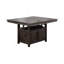 Table de salle à manger à hauteur de comptoir avec table espresso rustique en forme de papillon et base de rangement 1pc