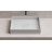 MonBlari 20" X 14" Rectangle Solid Surface Matte Black Vessel Sink-126479049