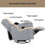 Fauteuil inclinable pivotant rembourré Emese-1306659037
