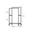 Crosstown 57.5cm Rolling Clothing Rack