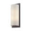 1 Light Antique Brass Large ADA Sconce With Hand Crafted Off-White Fabric Shade-1573243796