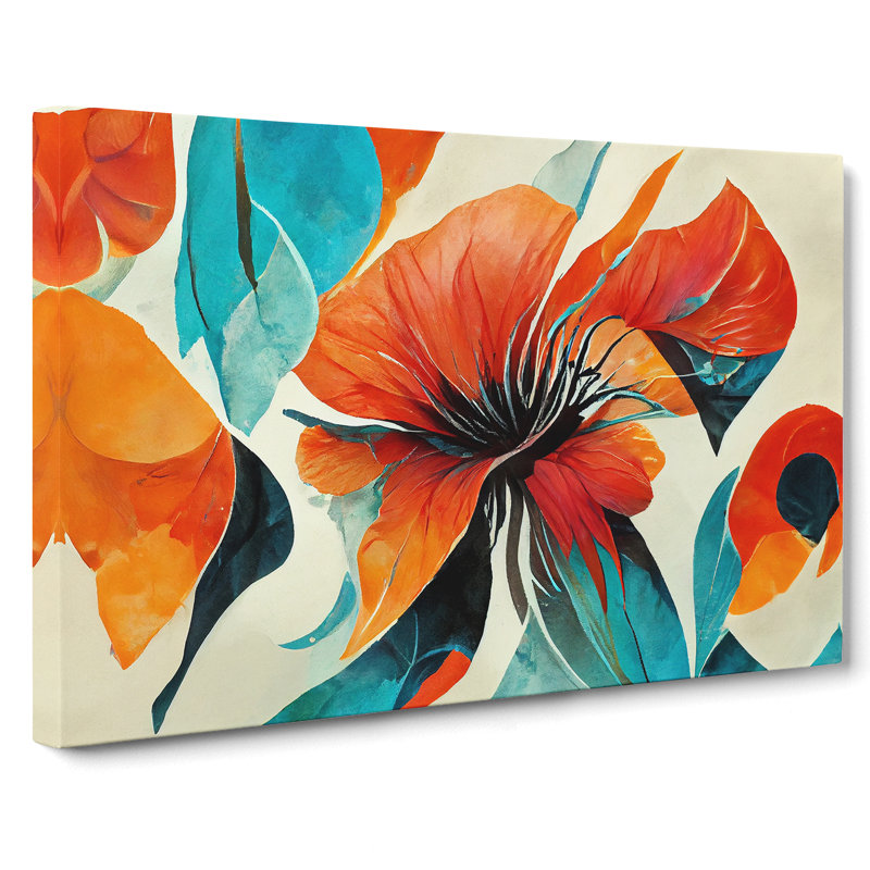 Flowers - Wrapped Canvas Print