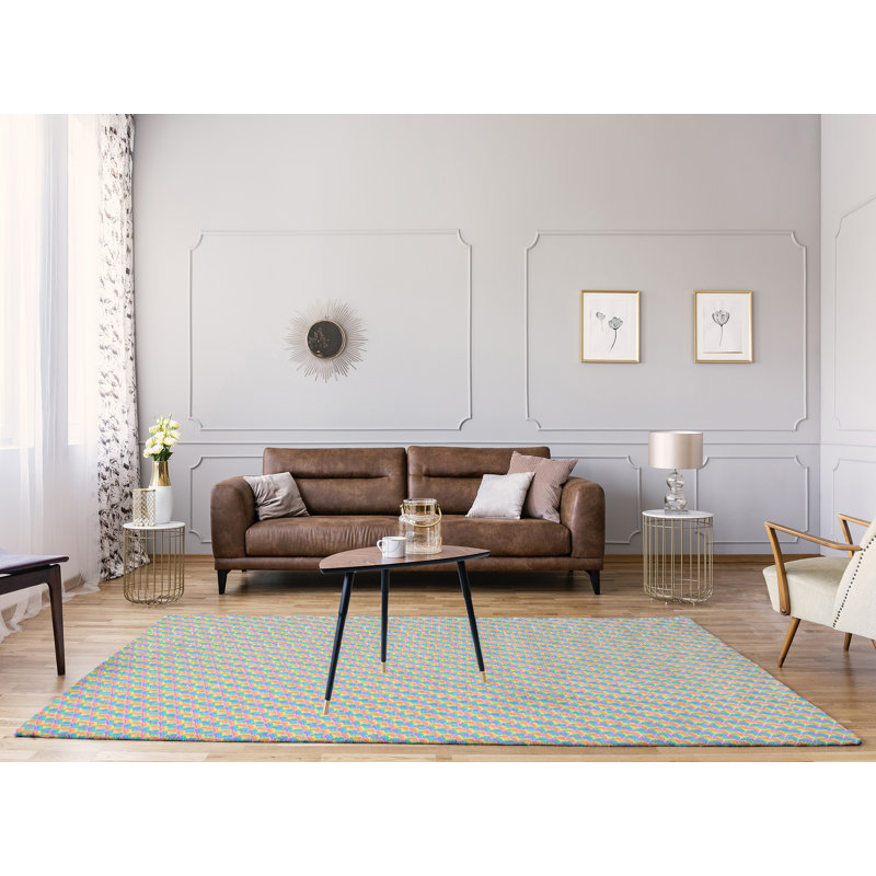 Chenille Geometric Indoor Rug, Rectangle 9' x 12'