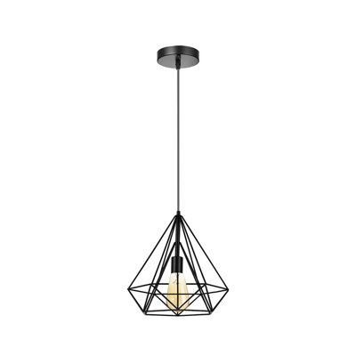 Bussard 1-Light Single Geometric Ceiling Pendant Lights