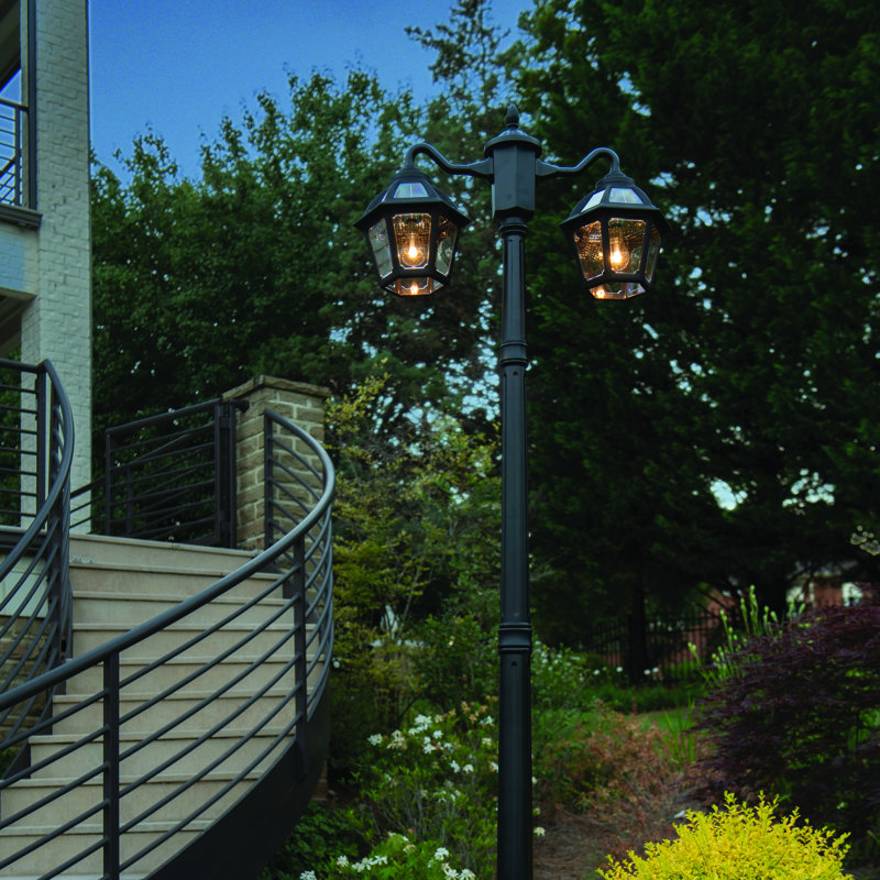 Polaris Double-Headed Solar Lamp Post (Full)