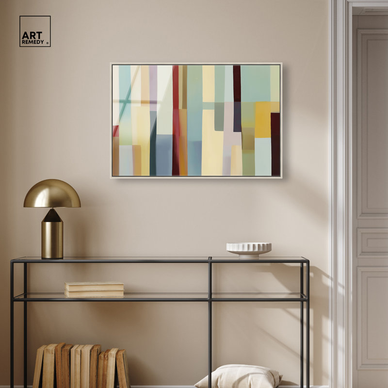 Vertical Sequence II Acrylic Print Office Wall Decor by Art Remedy, Ready to Hang, 15 x 10, 21"H x 31"W, Silver Frame