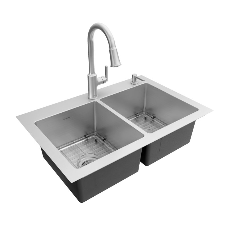 American Standard Pull Down Touch Kitchen Faucet with Soap Dispenser