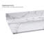 Plateau de meuble-lavabo double 73 po en blanc avec lavabo