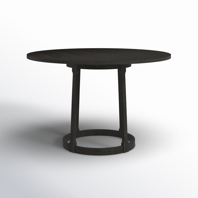Delfina 47'' Round Dining Table, Black