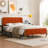 Nelsie Upholstered Platform Bed with Velvet Tufted Headboard-943182622-996180397