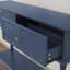Console Mid-Century avec 2 tiroirs pour l'entrée et le salon, bleu-283368543