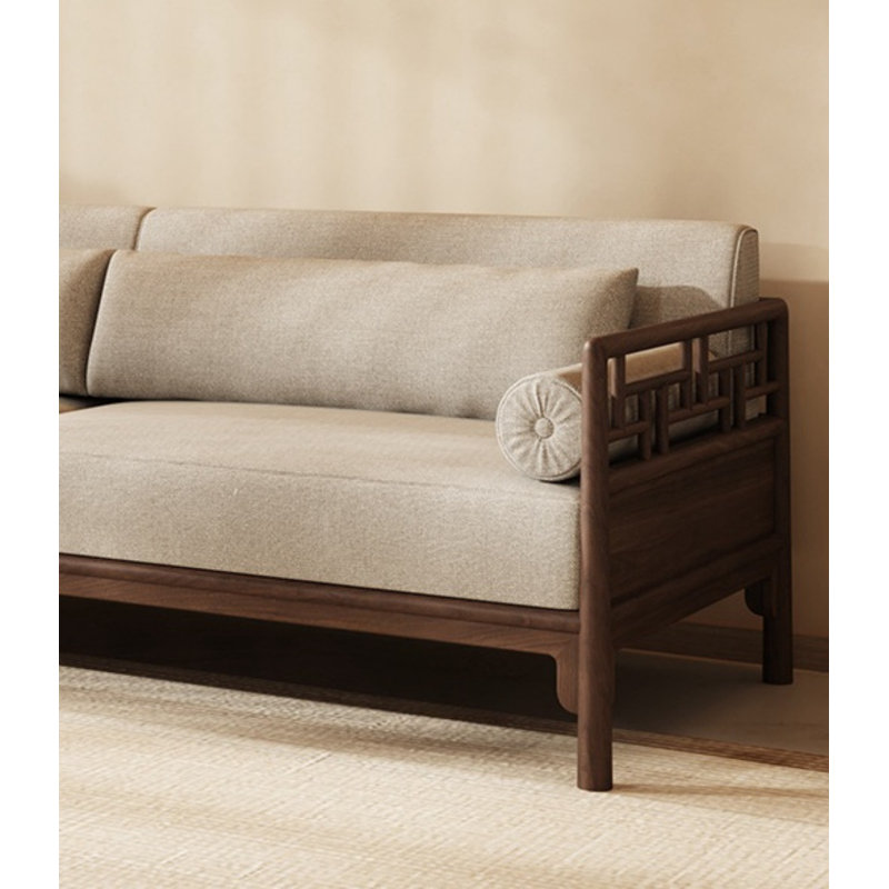 Nouveau canapé simple de style chinois, H 32,28 po x l 78,74 po x P 32,28 po
