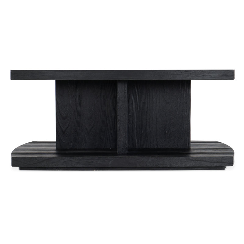 Black Pine Square Coffee Table with Storage