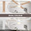 Caisha Ceiling Fan with LED Lights-1358752879