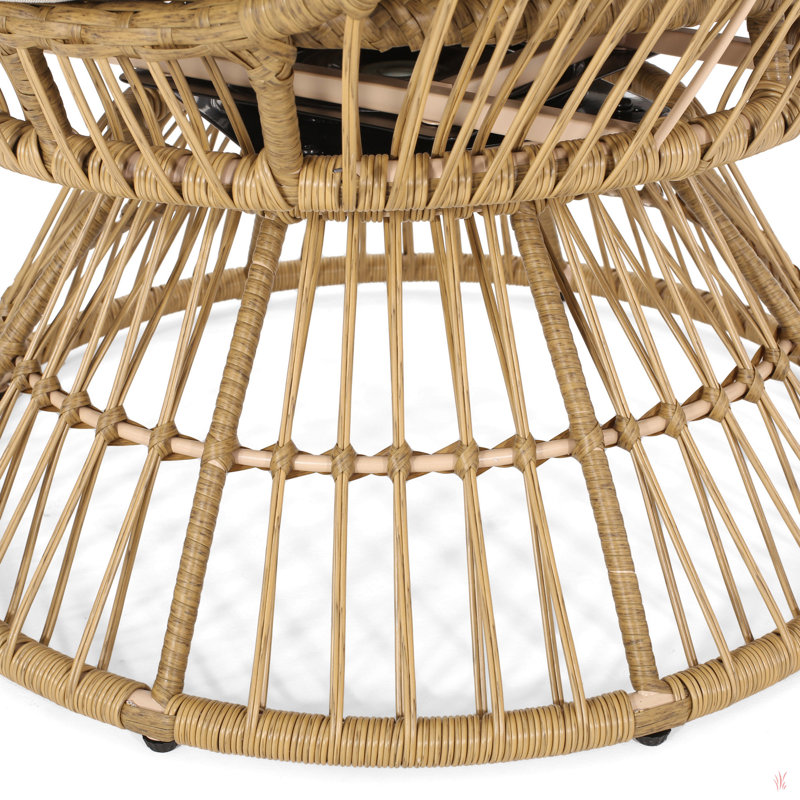 FAUTEUIL PIVOTANT EN BOIS RESEDA