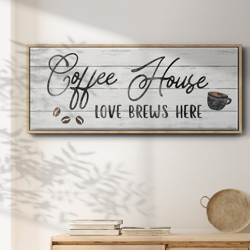 Love Brews- Framed Canvas