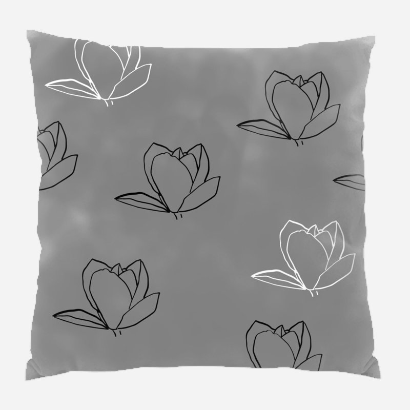 Coussin magnolia, Intérieur, Gris