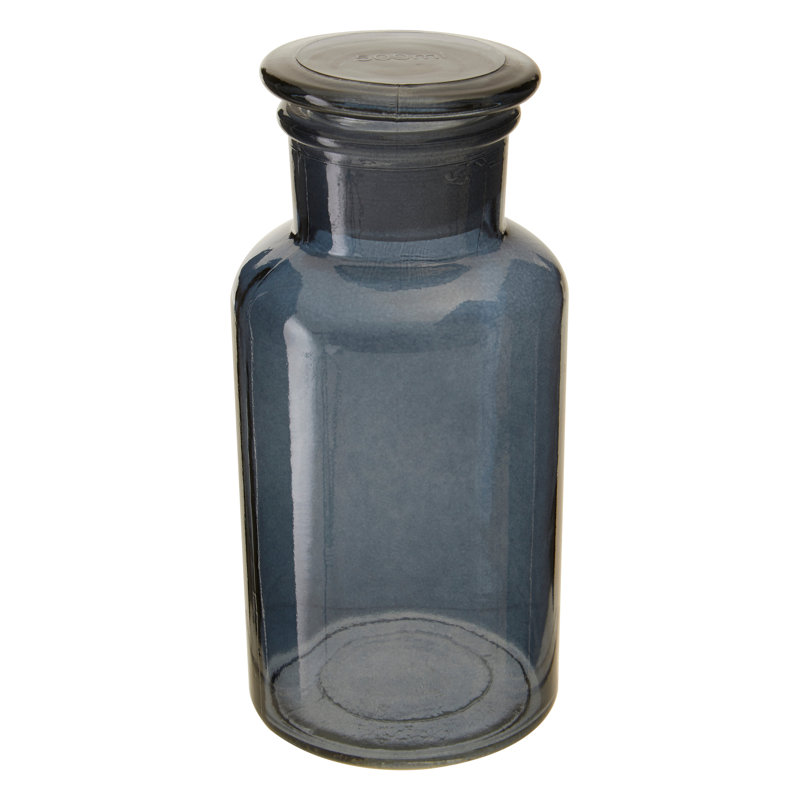 Small Reagent Bottle, Grey, 18cm H x 8cm W x 8cm D