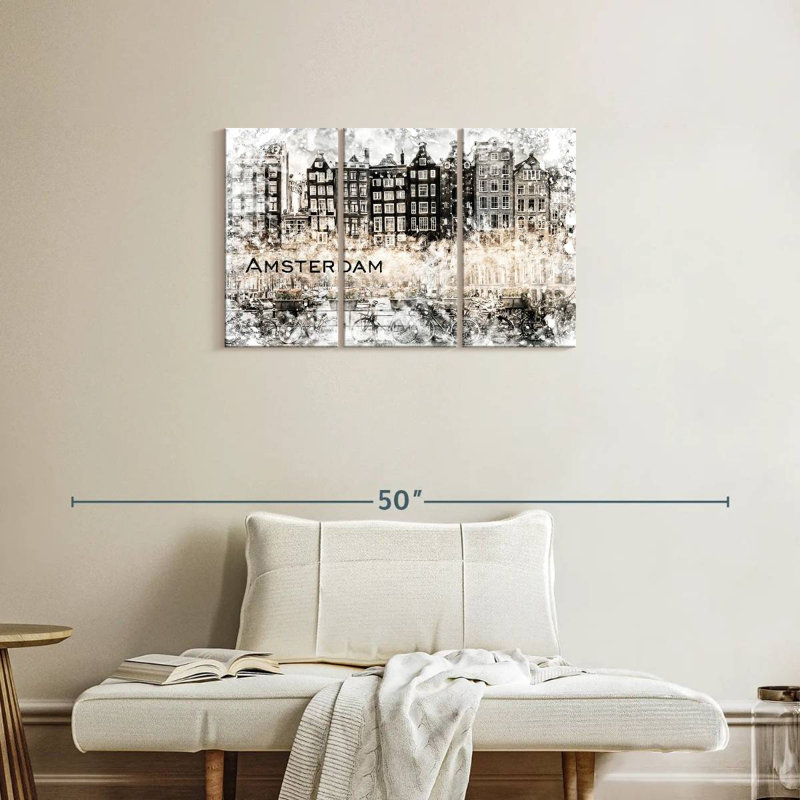 Collage Sireci Amsterdam, H 20 po x l 33 po