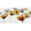 Fleurs tachées de couleur | Impression de salon orange encadré-976561958-976561956