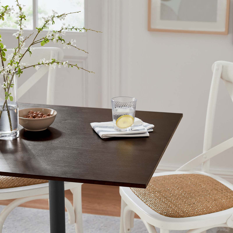 Lippa Square Wood Dining Table, Cherry Walnut, 47"L x 47"W