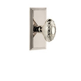 Grandeur Carré Plate Privacy with Grande Victorian Door Knob