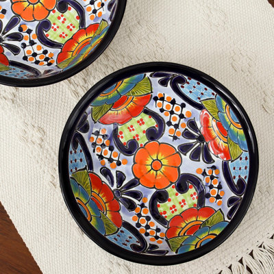 Arjin 350 oz. Handmade Raining Flowers Dining Bowl