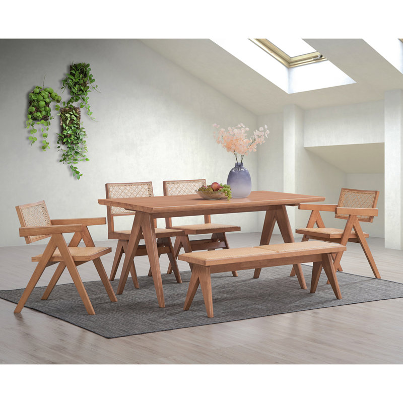 Fauteuil beige et naturel (ensemble de 2)