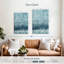 Avery Rain Abstract II bleu argenté-108243597