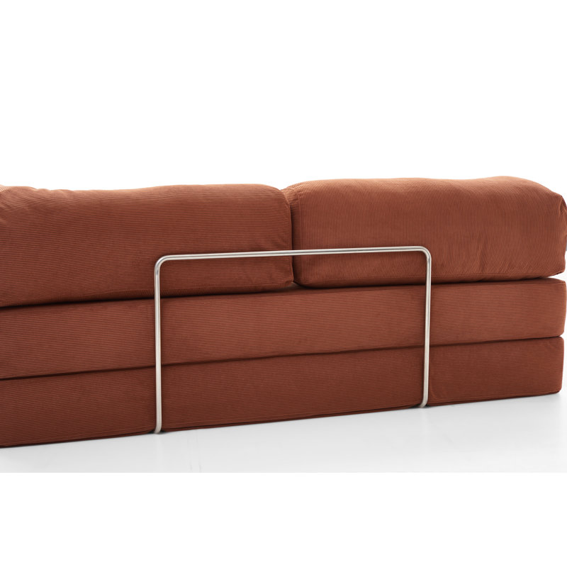 Canapé modulaire Chesterfield Nest Corduroy, H 28 po x l 71 po x P 39 po