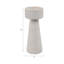 Porte-bougie moderne conique et pilier pour la décoration intérieure - Support de bougie d'inspiration plancher pour table et décoration de salon - Blanc-359718871-367978493