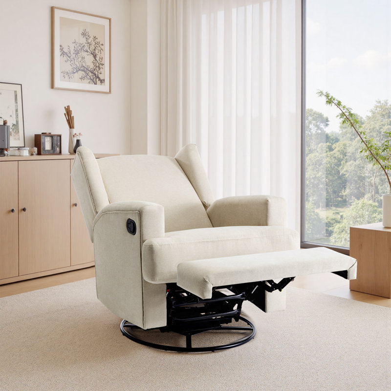 Fauteuil inclinable et oscillant rembourré classique, Plage