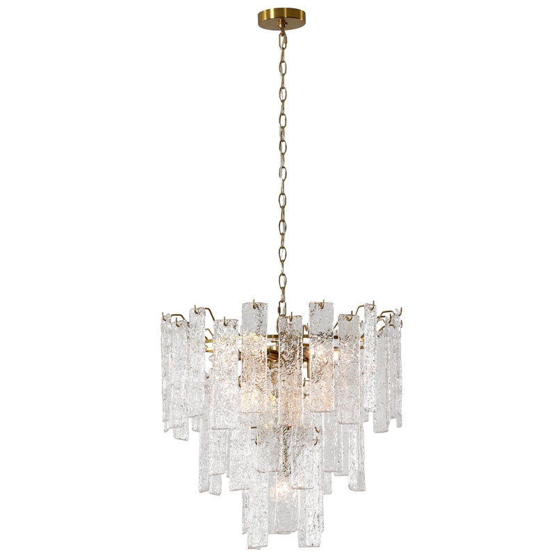 10- Light Dimmable Tiered Chandelier
