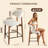Upholstered Solid Wood Barstool Chair-848253285