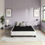 Lit plateforme tapissier Oatmeal