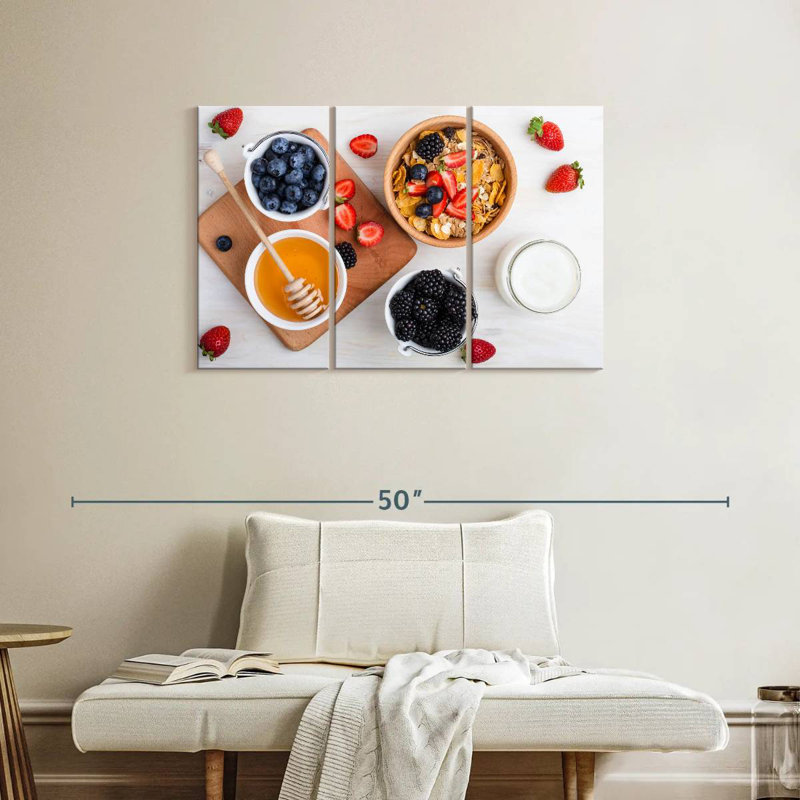 Yarlin Berry Cereal Breakfast, 24" H x 38" W
