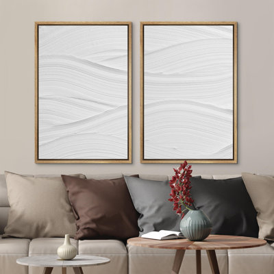 «Subtle Elegance And Soft Contours», 2 pièces sur toile