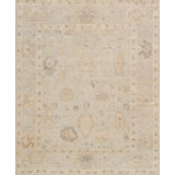 Oushak Hand-Knotted Blue Wool Area Rug