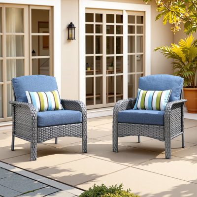 Fauteuils d'extérieur en osier Jordanlee