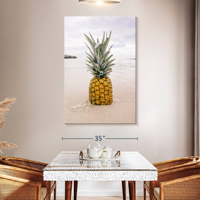 Yarlin Sandy Beach Pineapple, 51" H x 34" W