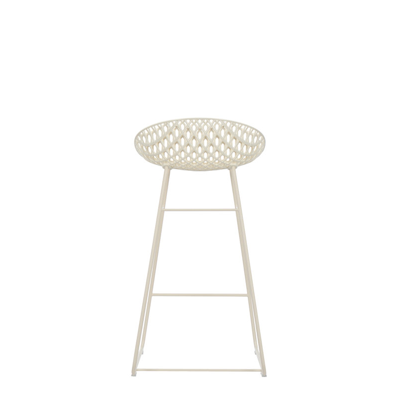 Tabouret d'extérieur Smatrik, Blanc