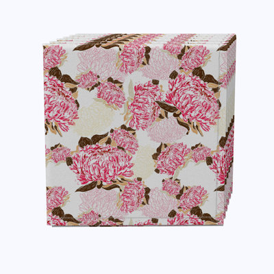 Cotton Floral Square Napkin