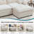Boneless Modern Chenille Sectional Sofa With Movable Ottoman – L-shaped Couch For Living Room, Soft Upholstery, 4 Colors (beige, Blue, Light Gray, Gray)-980701286