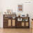 Dark-coffee Solid + Manufactured Wood Sideboard