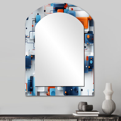 Miroir mural bleu Metropolis