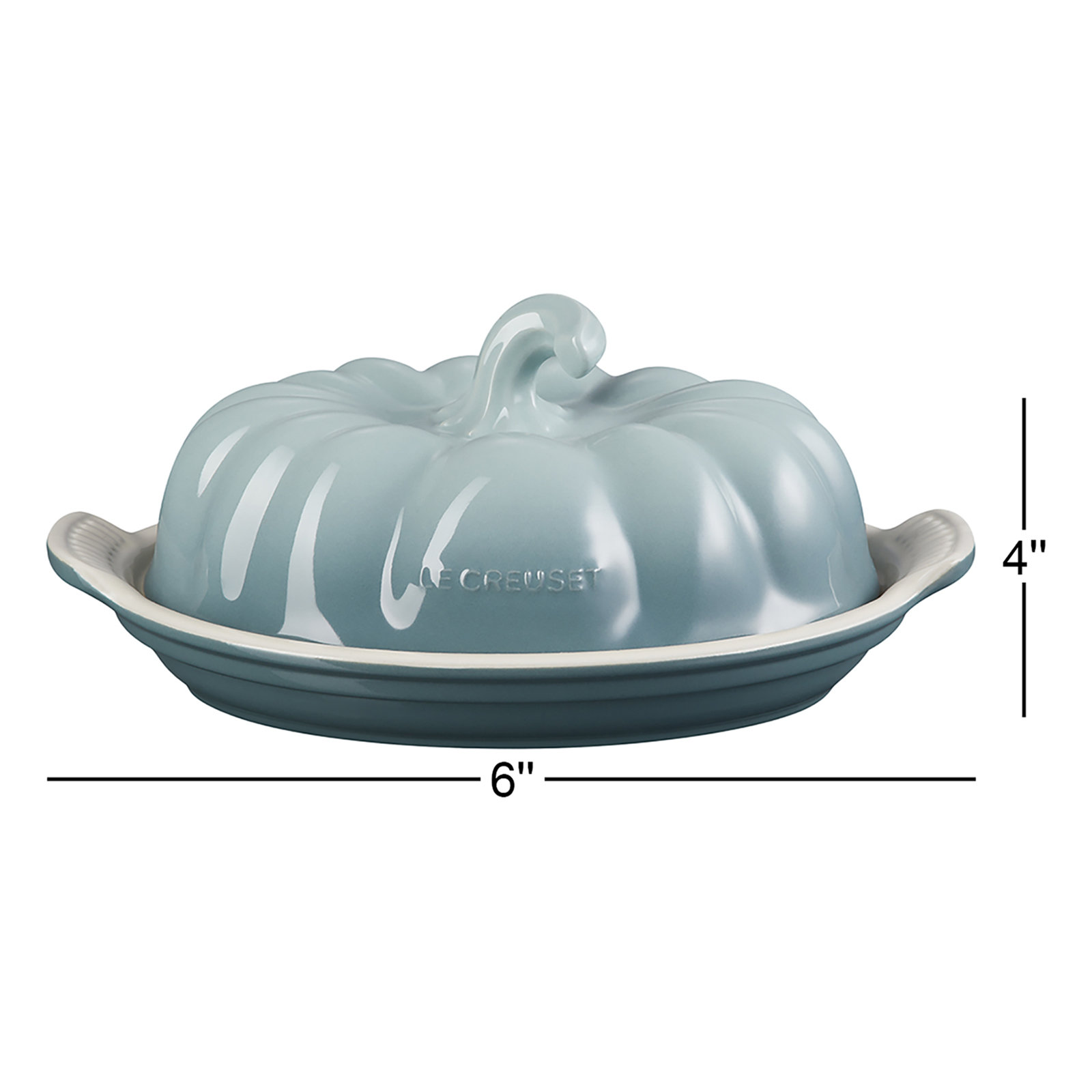 Harvest Butter Dish, Sea Salt